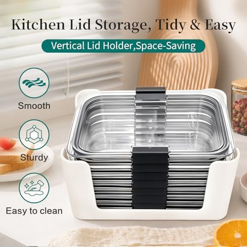 Food Storage Container Lids Organizer
