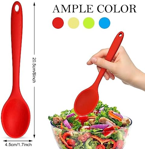 4 Pcs Mixing Spoons for Cooking