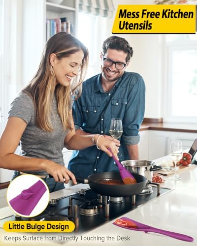 BUNDLEPRO Silicone Cooking Spoons