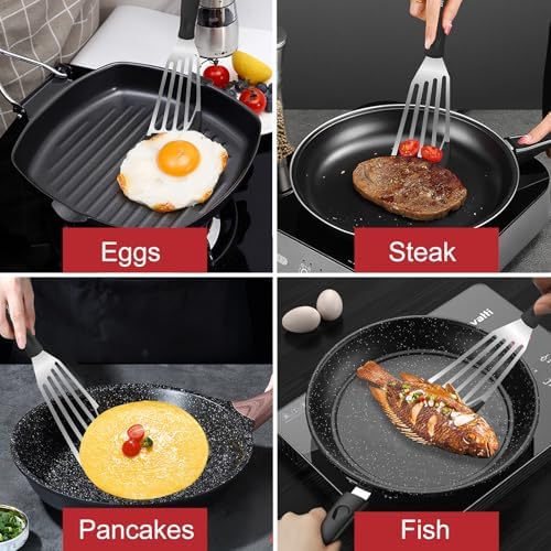 Beijiyi 2-Piece Silicone Fish Spatula
