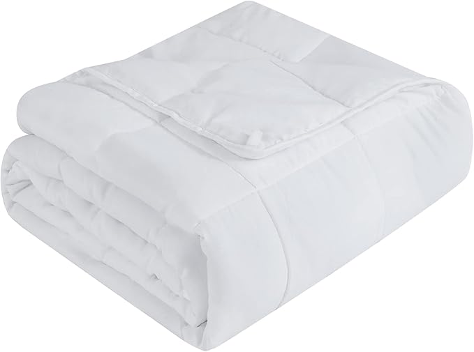 L'AGRATY Weighted Blanket - 60"x80" 20lbs Cooling Breathable Heavy Blanket Microfiber Material with Glass Beads Big Blanket for Adult All-Season Summer Fall Winter Soft Thick Comfort Blanket