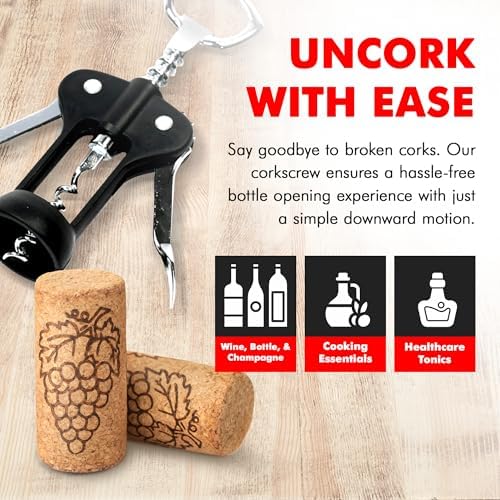 Chef Craft Select Metal Winged Corkscrew, 6.5 inch