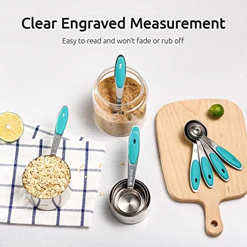 U-Taste Measuring Cups Spoons Set, 18/8 Stainless Steel