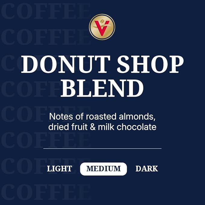 Victor Allen's Coffee Donut Shop Blend, Medium Roast, 120 Count, Single Serve Coffee Pods for Keurig K-Cup Brewers