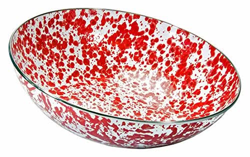 Vibrant Enamelware Catering Bowl for Elegant Serving