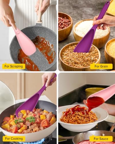 BUNDLEPRO Silicone Cooking Spoons