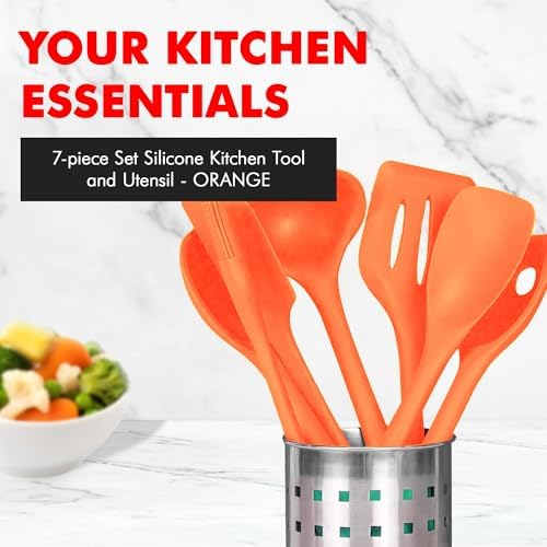 Chef Craft 7 Piece Silicone Kitchen Tool and Utensil Set