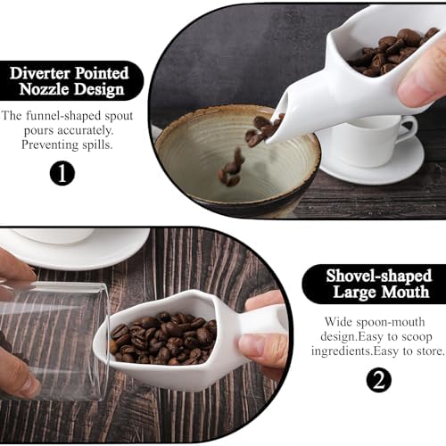 Ceramic Coffee Bean Dosing Cup Coffee Bean Measuring Scoop