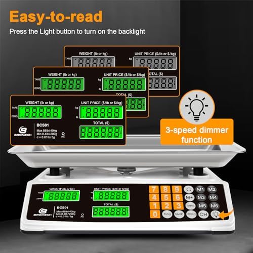 Price Computing Scale 88lb/40kg Commercial Food Scale