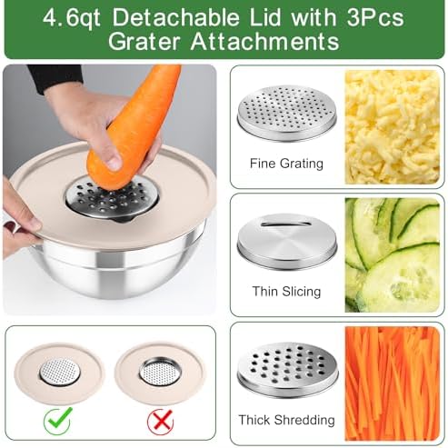TeamFar Mixing Bowls with Lids