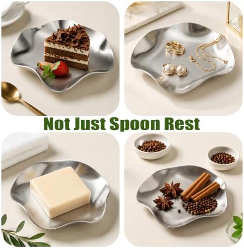 VanlonPro Stainless Steel Spoon Rest, Spatula Ladle Holder, Stainless Steel