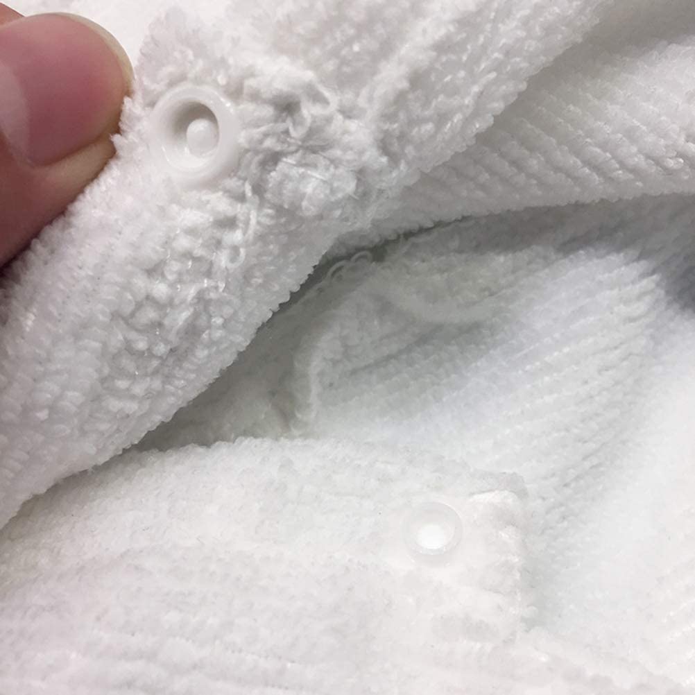 White Pet Bath Robe with Hood and Fun Lettering for Dogs - Image 8