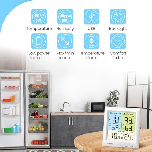 Wireless Fridge Freezer Thermometer
