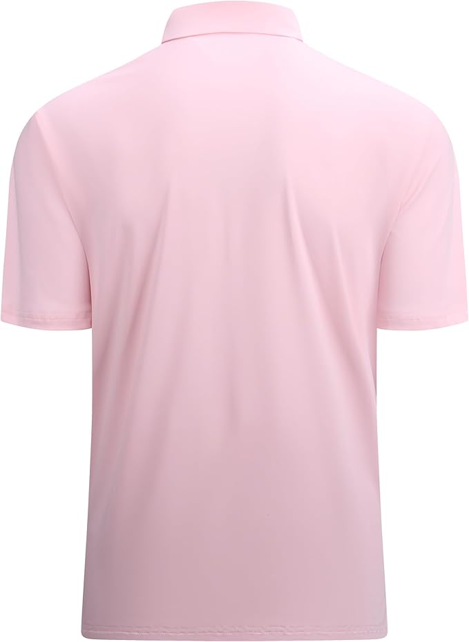Men's Moisture-Wicking Golf Polo Shirt - Quick-Dry Performance Fit