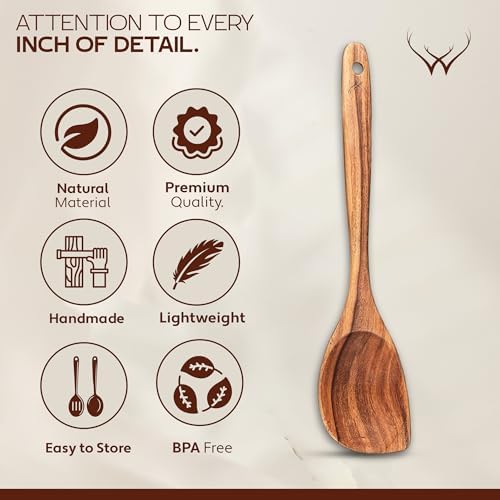 CORNER Teak Wooden Spoon for Cooking