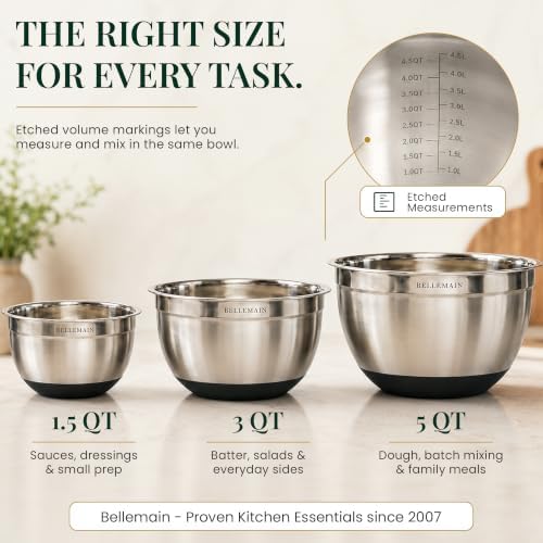 Bellemain Stainless Steel Mixing Bowls