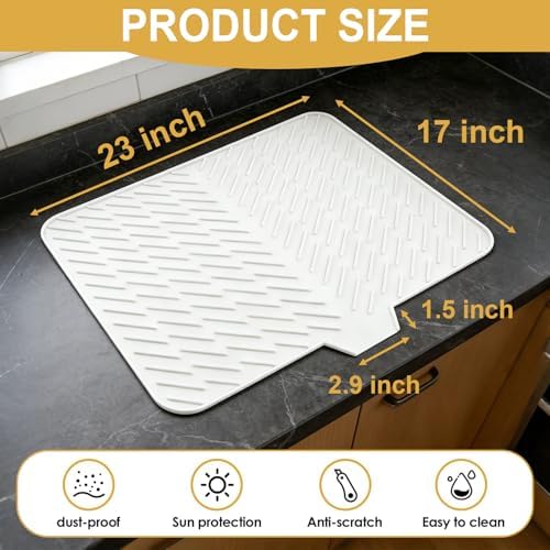 Silicone Dish Drying Mat for Kitchen Counter