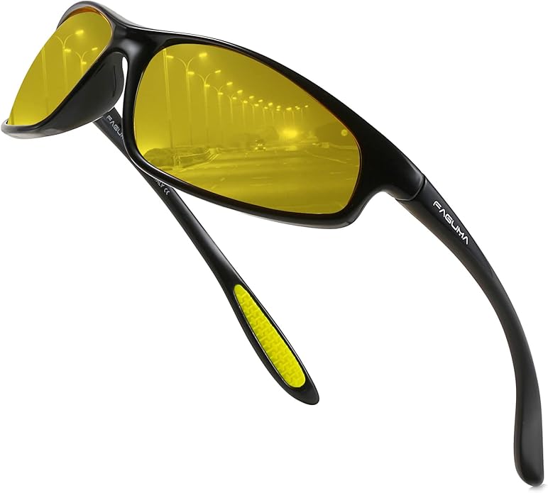 FAGUMA Polarized Sports Sunglasses For Men Cycling Driving Fishing UV400 Protection