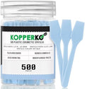 Kopperko Mini Skincare Spatula, 2.5 Inch, 500 Pack, Sky Blue