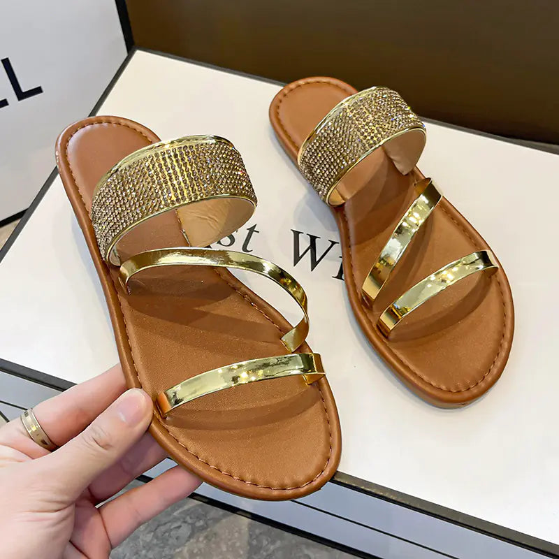 Women's Summer Fashion Flat Slippers and Beach Sandals