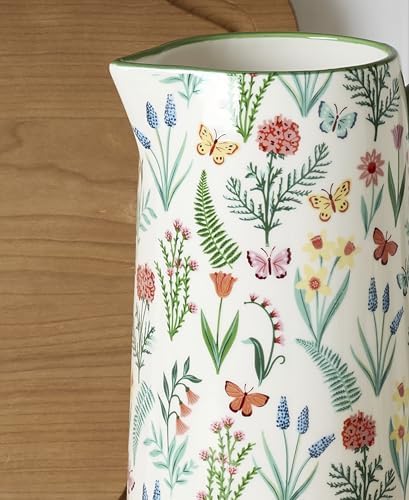 Oneida First Blooms Ceramic Pitcher
