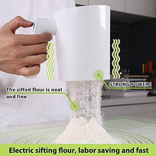 Battery Operated Flour Sifter Electric Hand-held Flour Sieve