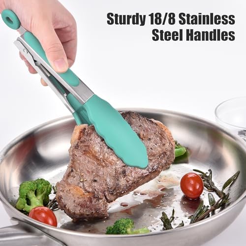 Doosu Kitchen Tongs with Silicone Tips