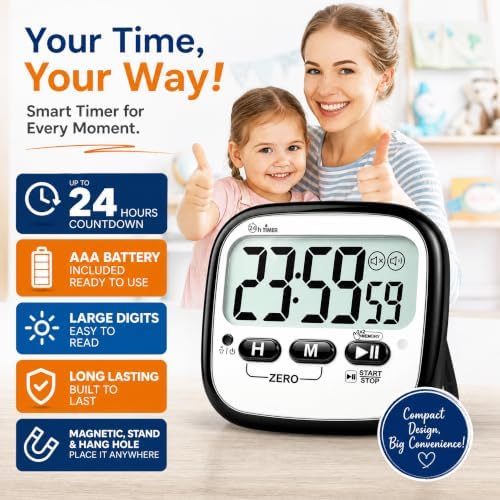 AyayaBoss 2-Pack Magnetic Kitchen Timers