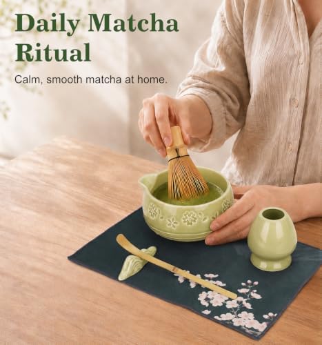 Matcha Whisk Set, Ceramic Matcha Kit