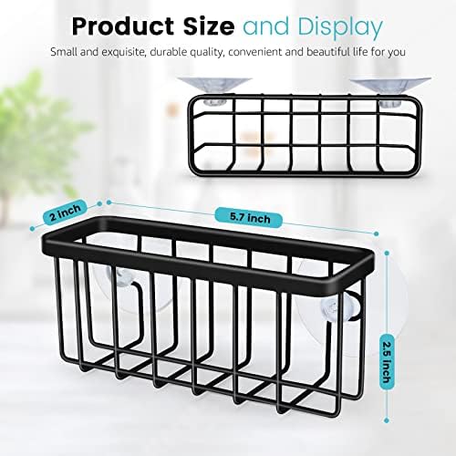 HLOOL Kitchen Sink Sponge Holder, Kitchen Sink Caddy, Sponge Holder