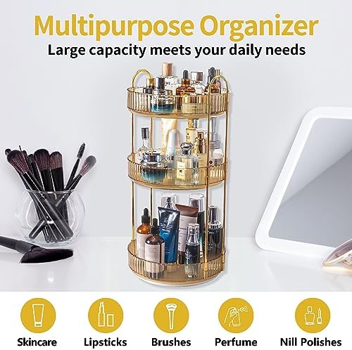 Asayuee 360 Rotating Makeup Organizer