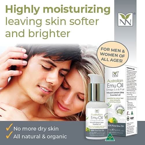 Australian Emu Oil - Lemon Lime Infused Skin & Hair Care 60ML