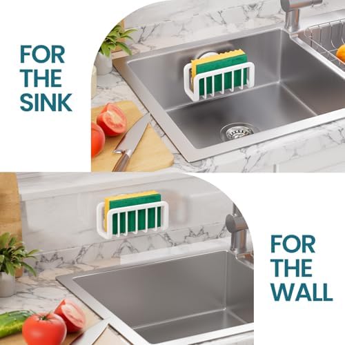 TAILI White Sponge Holder for Kitchen Sink