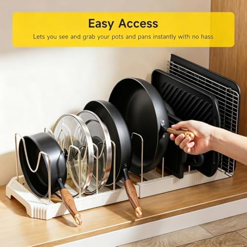 MUDEELA Pots and Pans Organizer under Cabinet