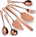 Copper Utensils Serving Set Rose Gold Stainless Steel Flatware Cake Knife Sever