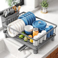 SNTD Dish Drying Rack for Small Kitchen Counter, 12.9" W x 16.9" L