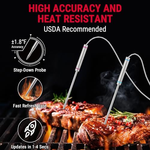 TempPro TempSync 1000FT Wireless Meat Thermometer
