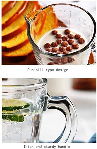 Glass Measuring Jugs | Kitchen Baking Cups | Measuring Cups | Large Measuring |