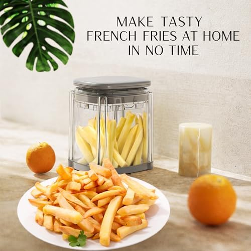 Brieftons PerfectCut Vegetable Chopper: Manual Push-Down Food Dicer & Chop Box