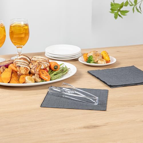 Restaurantware Tongs 10 Pack Of 7 1/2” Heavy-Duty Plastic Kitchen Tongs