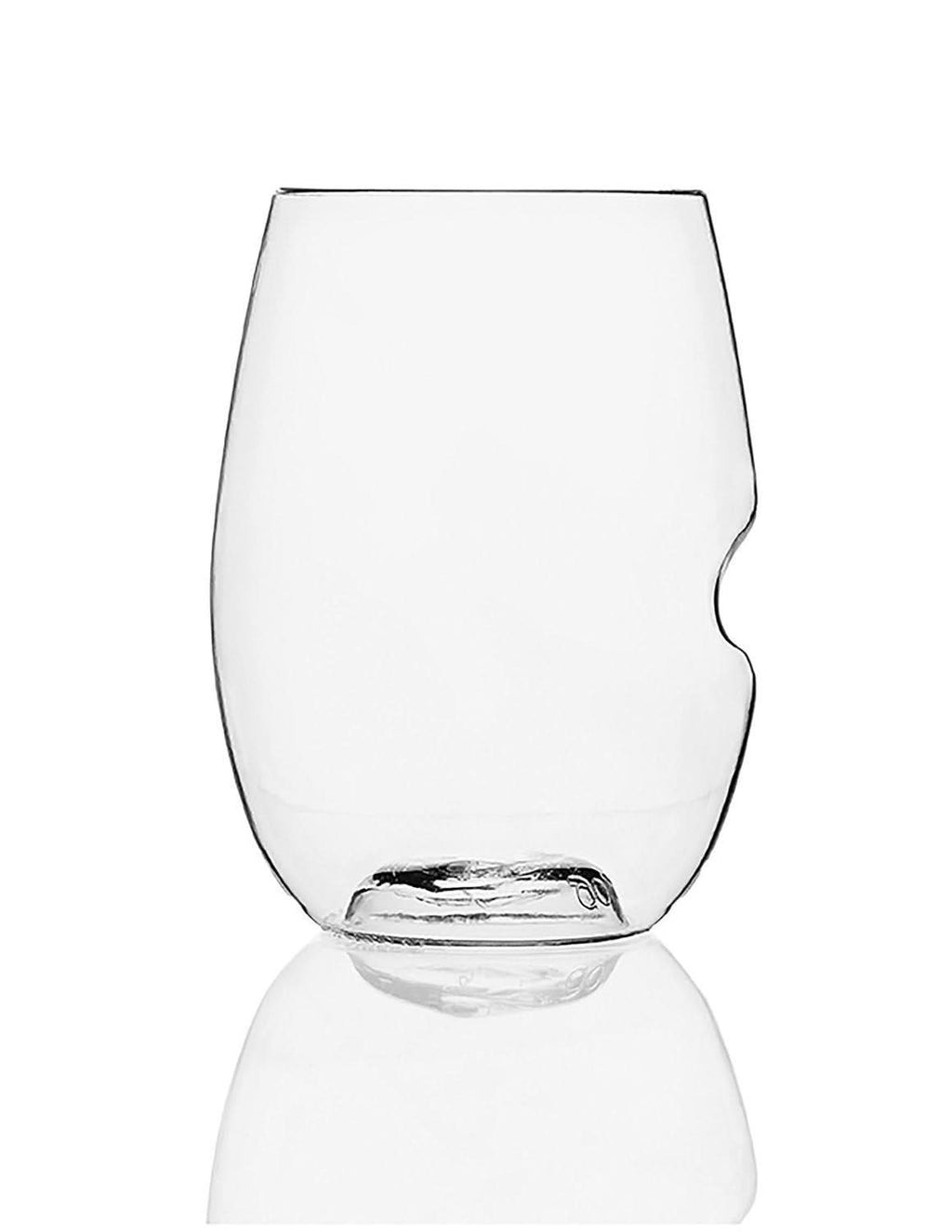 Shatterproof Stemless Wine Glasses, 16 oz, BPA-Free Polymer, Set of 8