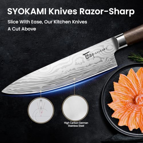 SYOKAMI 14-Piece Kitchen Knife Set