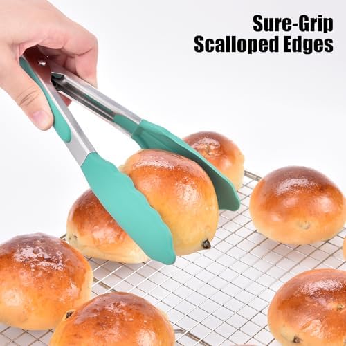 Doosu Kitchen Tongs with Silicone Tips