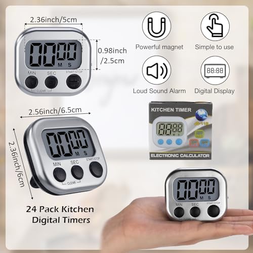 Leumoi 24 Pack Multi-Function Digital Timers