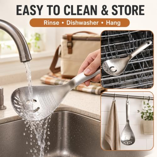 5 In 1 Multifunction Stainless Steel Cooking Spoon，B*2