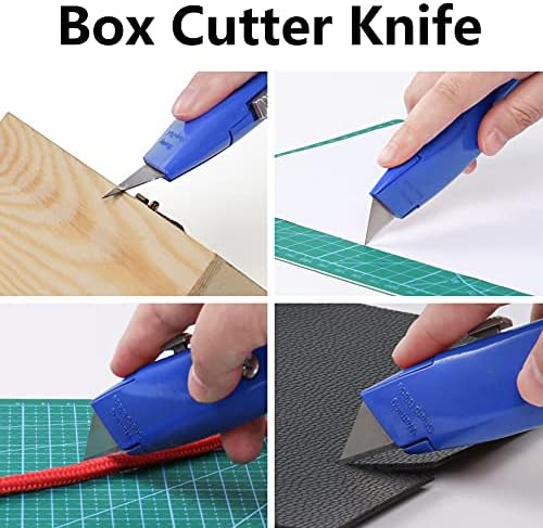 DIYSELF 2 Pack Utility Knife, All Metal Retractable Box Cutters