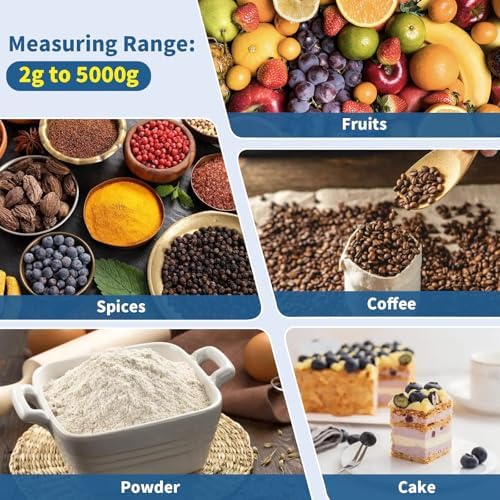 Folding Digital Kitchen Scale, Portable Food Scale, Travel Food Scale