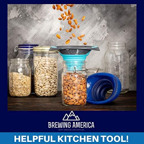 Kitchen Canning Funnel – Collapsible Silicone Food Funnel