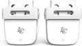 LC LaceClips Smart Activity Tracker - Shoe-Mounted Step Counter for Walking & Sports Performance Monitor - Track 25+ Activities, Jumps & Calories with App - No Subscription Required (White)