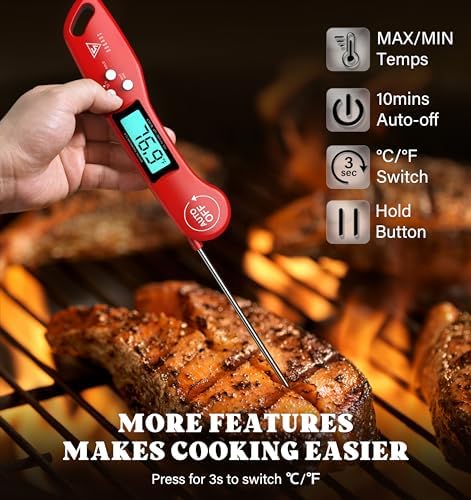 DOQAUS Digital Meat Thermometer, Instant Read Food Thermometer